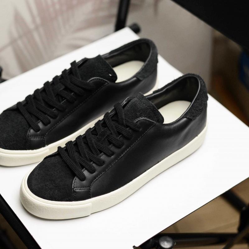 Zara Man Leather Lace-Up Trainer